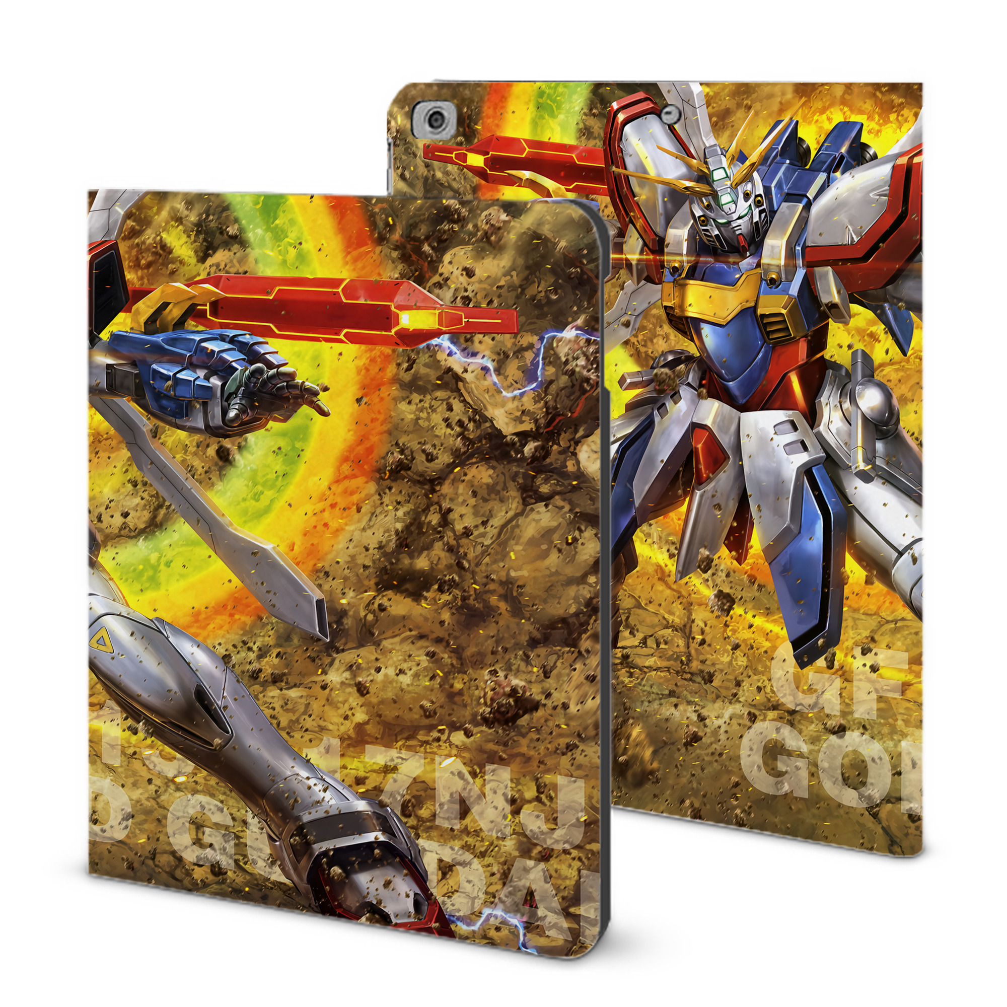 （画像用） 機動戦士ガンダム Mobile Suit Gundam IPad ケース ブック型 PUレザー TPU 耐衝撃 軽量 薄型 ペン収納なし 全面保護 IPad 各モデル対応